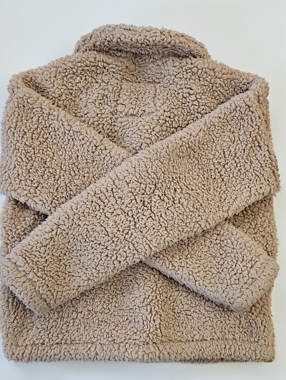 abercrombie kids Tan Sherpa Teddy Jacket - Picture 2 of 3